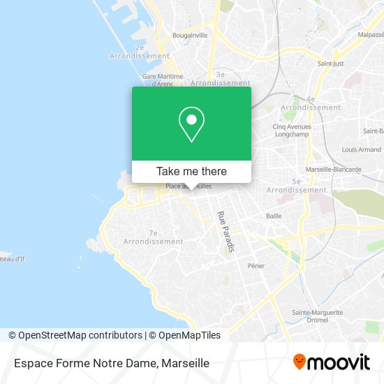 Mapa Espace Forme Notre Dame