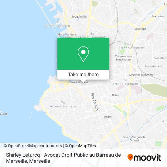 Shirley Leturcq - Avocat Droit Public au Barreau de Marseille map