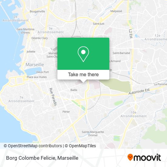 Borg Colombe Felicie map