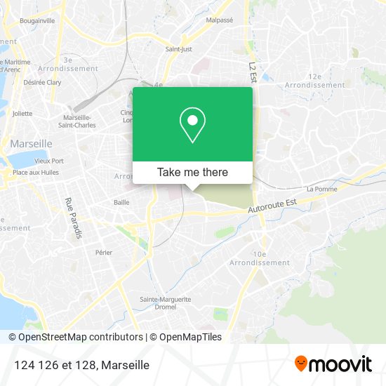 124 126 et 128 map
