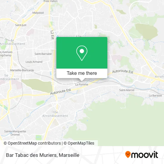 Bar Tabac des Muriers map
