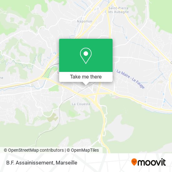 B.F. Assainissement map
