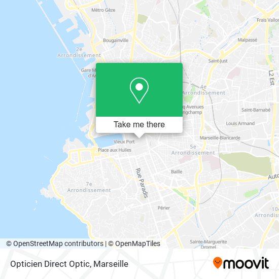 Mapa Opticien Direct Optic