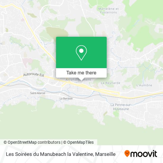 Les Soirées du Manubeach la Valentine map