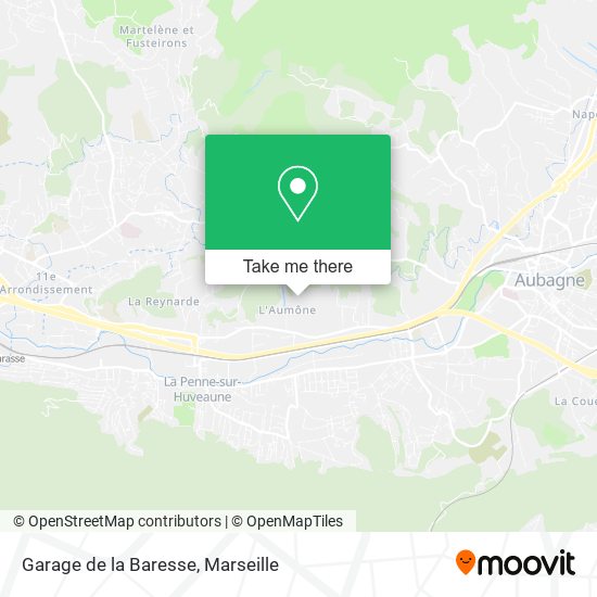 Garage de la Baresse map