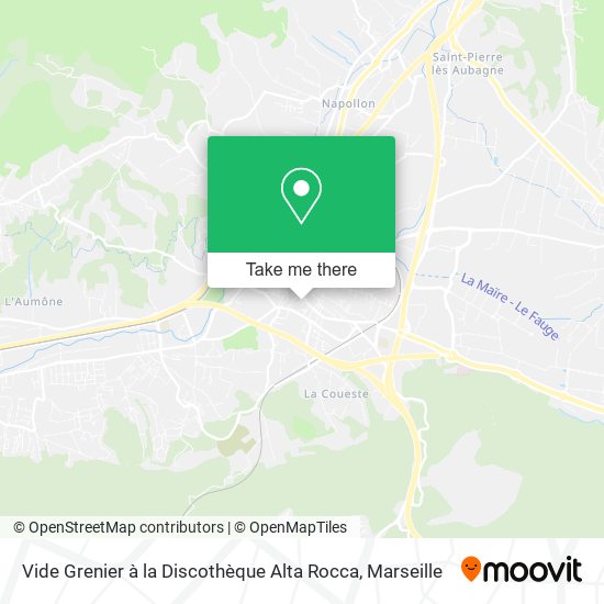 Vide Grenier à la Discothèque Alta Rocca map