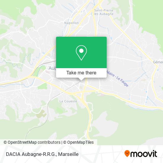 DACIA Aubagne-R.R.G. map