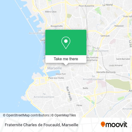 Mapa Fraternite Charles de Foucauld