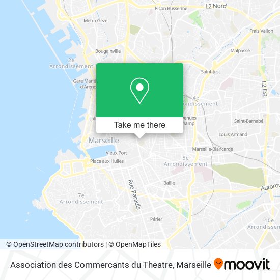 Mapa Association des Commercants du Theatre