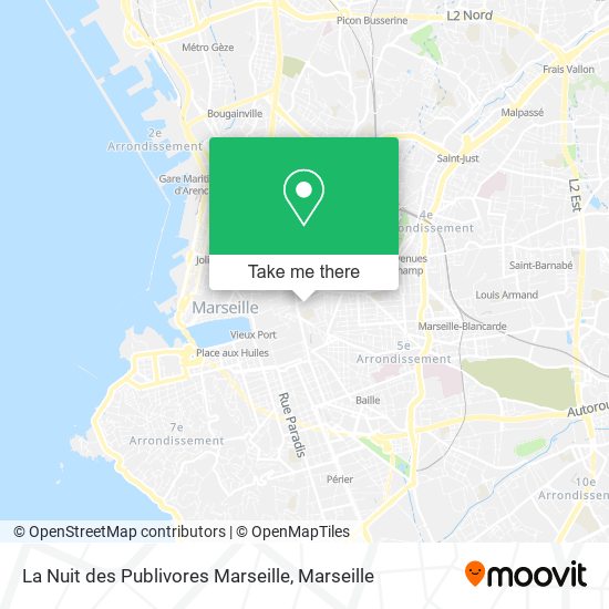 La Nuit des Publivores Marseille map