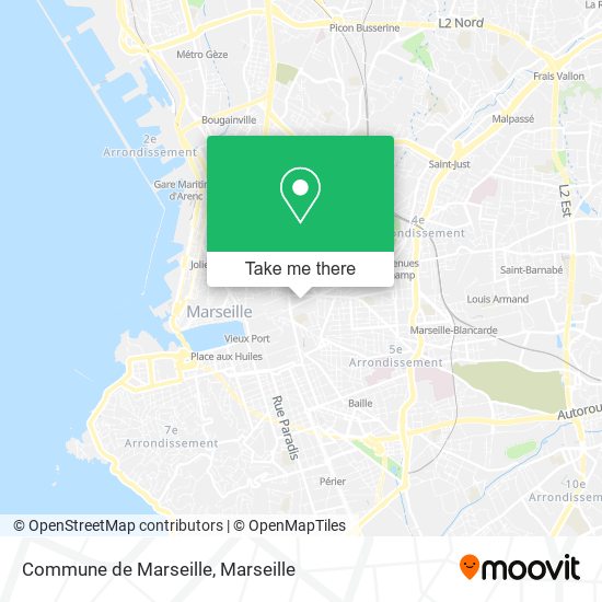 Commune de Marseille map