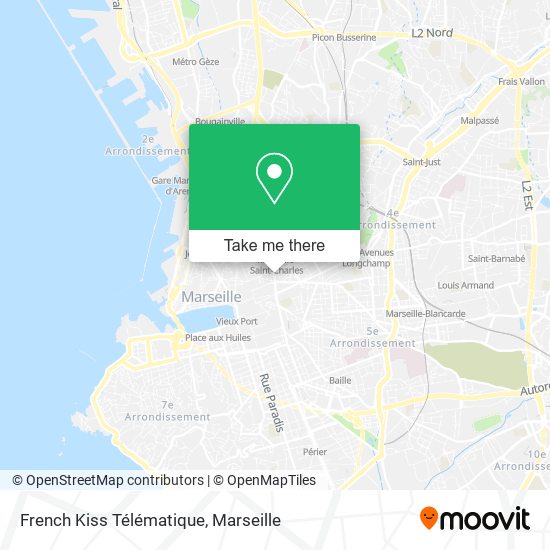 French Kiss Télématique map