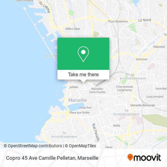 Mapa Copro 45 Ave Camille Pelletan