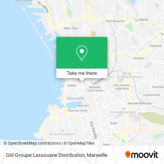 Gld Groupe Lassouane Distribution map