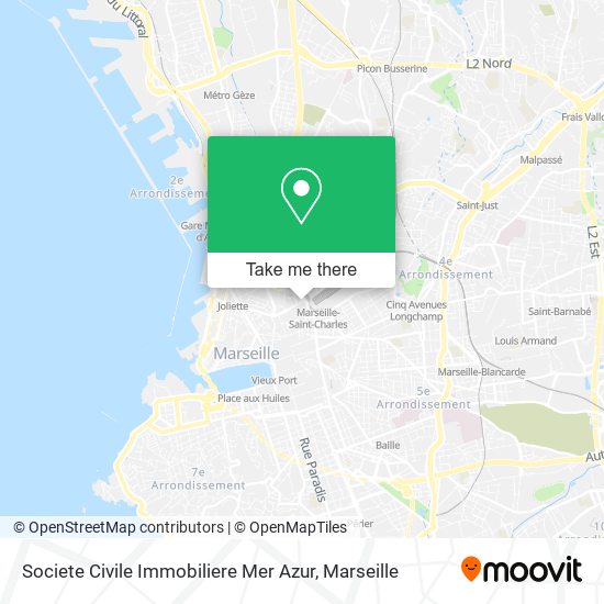 Mapa Societe Civile Immobiliere Mer Azur