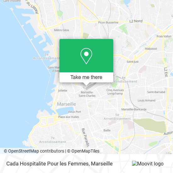 Cada Hospitalite Pour les Femmes map