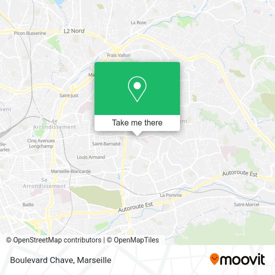 Boulevard Chave map