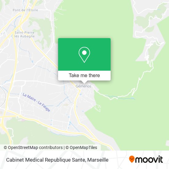 Mapa Cabinet Medical Republique Sante