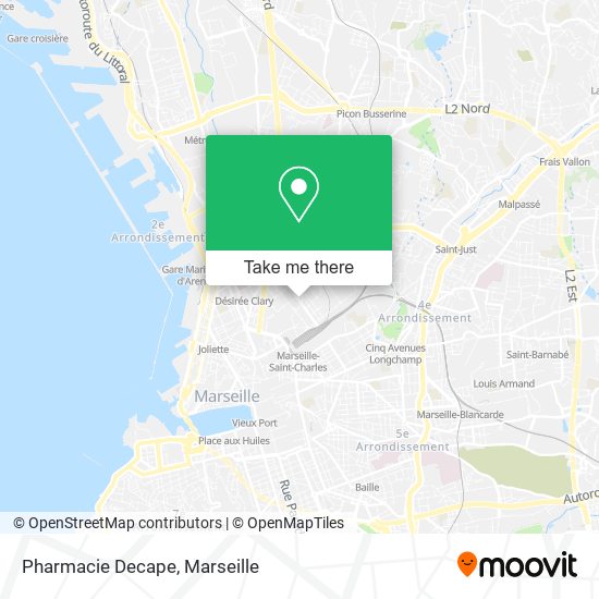 Mapa Pharmacie Decape