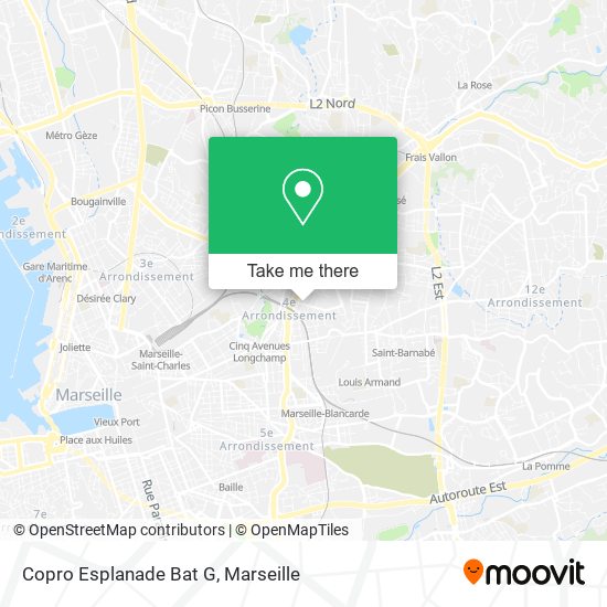Copro Esplanade Bat G map