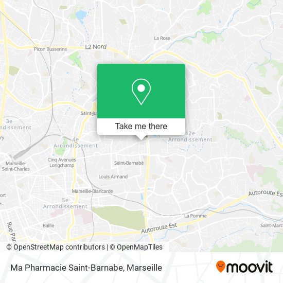 Ma Pharmacie Saint-Barnabe map