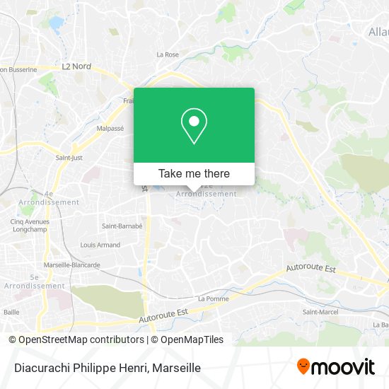 Diacurachi Philippe Henri map