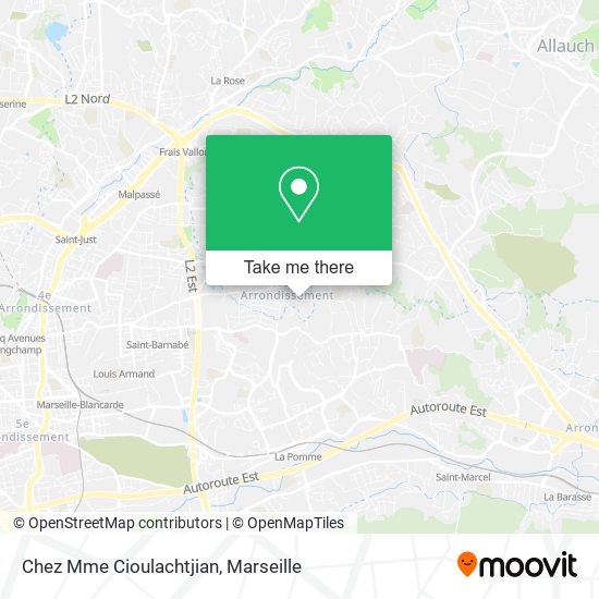 Chez Mme Cioulachtjian map
