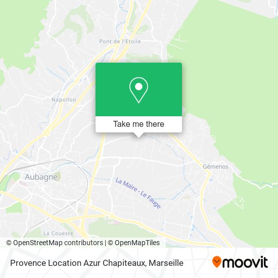 Provence Location Azur Chapiteaux map