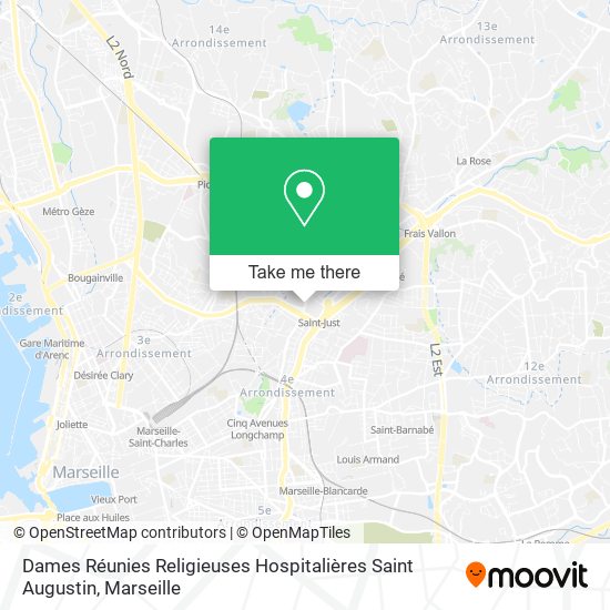 Dames Réunies Religieuses Hospitalières Saint Augustin map