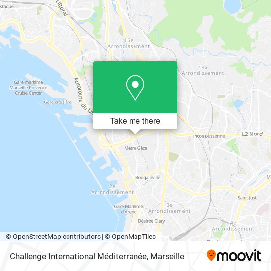 Challenge International Méditerranée map