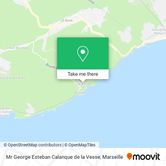 Mr George Esteban Calanque de la Vesse map