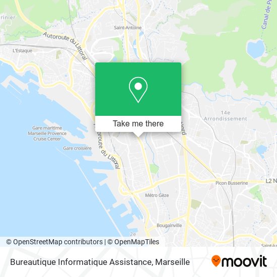 Bureautique Informatique Assistance map