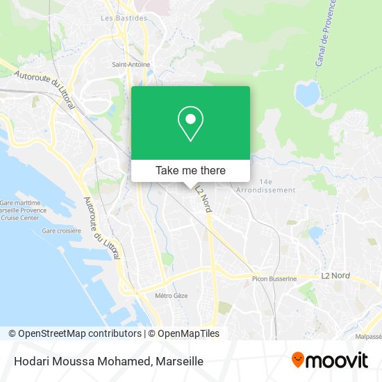 Hodari Moussa Mohamed map