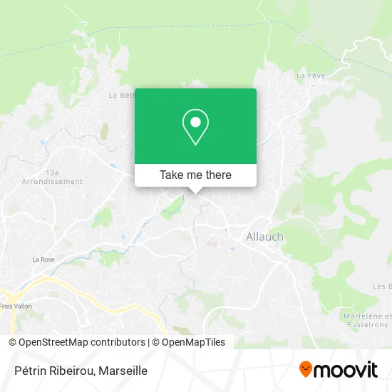 Pétrin Ribeirou map