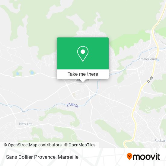 Sans Collier Provence map