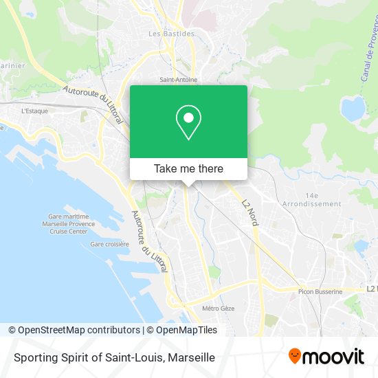 Sporting Spirit of Saint-Louis map