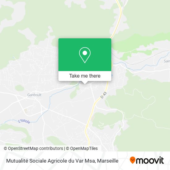 Mutualité Sociale Agricole du Var Msa map