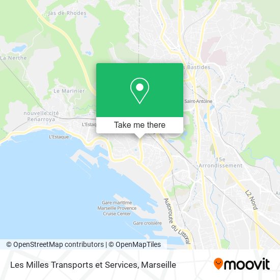 Les Milles Transports et Services map