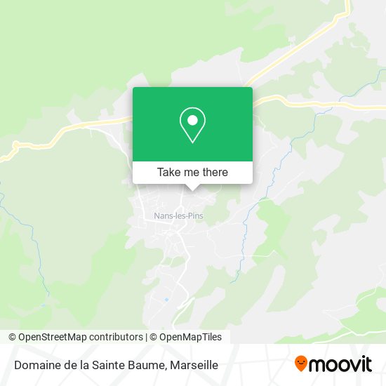 Domaine de la Sainte Baume map