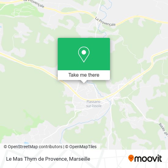 Le Mas Thym de Provence map