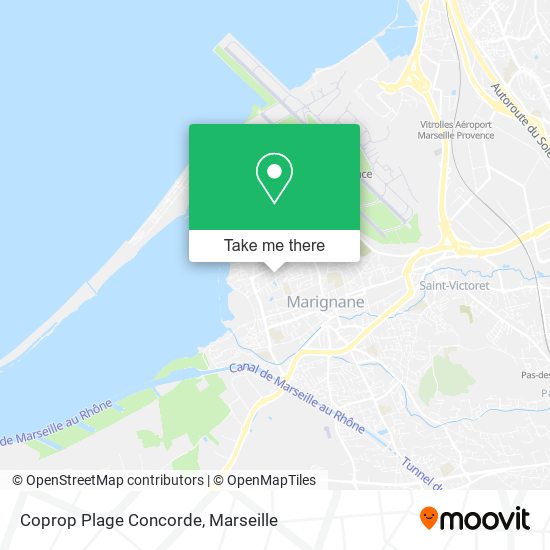 Coprop Plage Concorde map