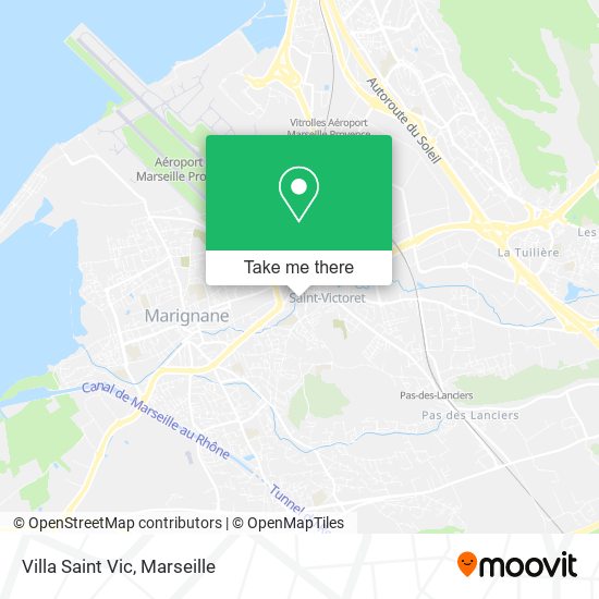 Villa Saint Vic map