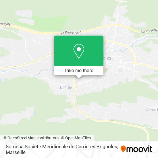 Someca Société Meridionale de Carrieres Brignoles map