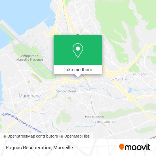 Rognac Recuperation map