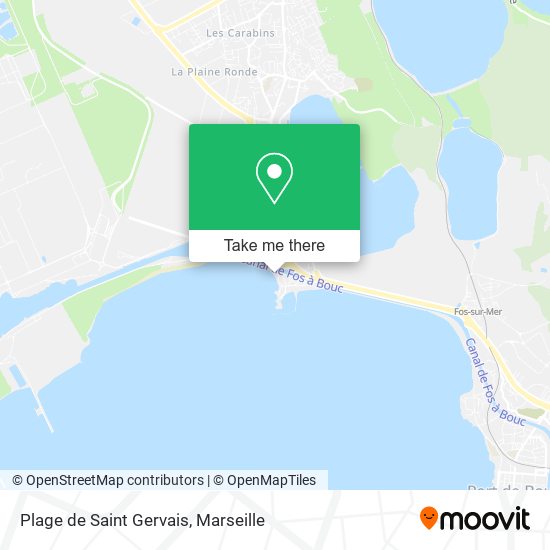 Plage de Saint Gervais map