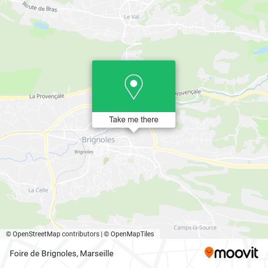 Foire de Brignoles map