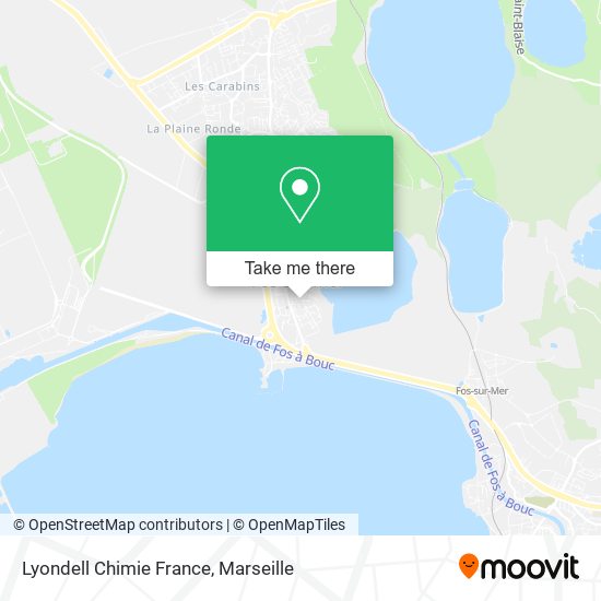 Lyondell Chimie France map