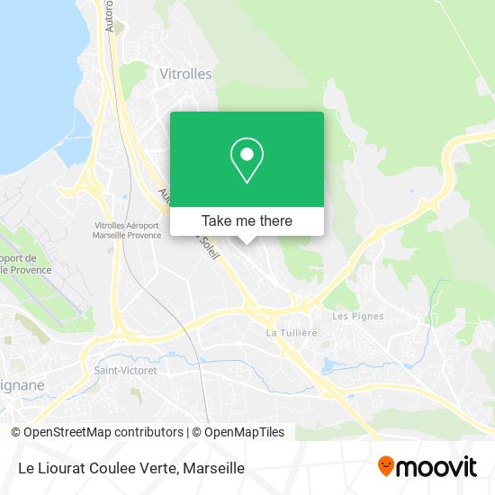 Mapa Le Liourat Coulee Verte