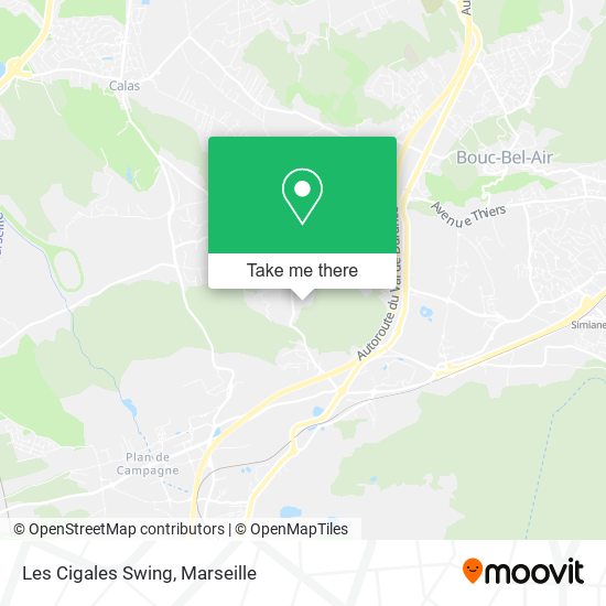 Les Cigales Swing map