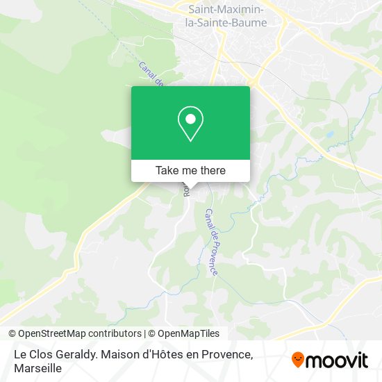 Le Clos Geraldy. Maison d'Hôtes en Provence map